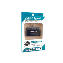 کارت‌ خوان Type-C ماکار مدل M6in1 USB 3.1 با سرعت 10Gbps