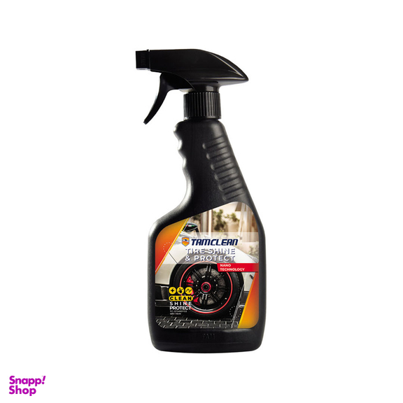 اسپری تمیز کننده لاستیک خودرو تام کلین مدل TC-DT480Y32 حجم 480 میلی لیتر