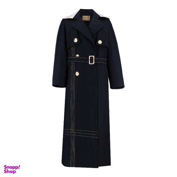 بارانی زنانه السانا مدل ژوبین کد 232428 رنگ مشکی