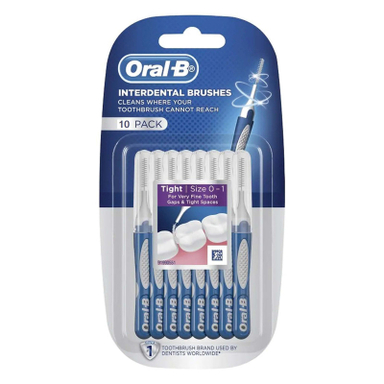 مسواک بین دندانی اورال بی مدل Interdental بسته 10 عددی