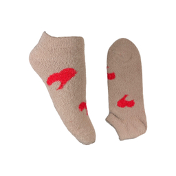 جوراب زنانه مچی پشمی طرح قلب کد 24243