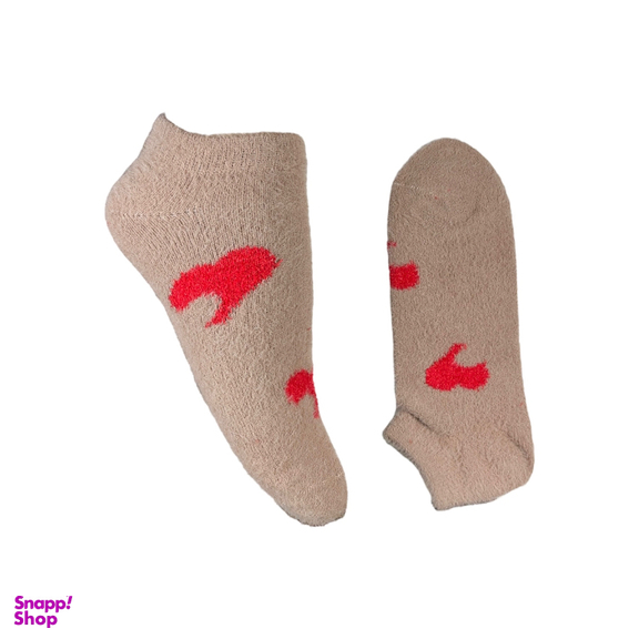 جوراب زنانه مچی پشمی طرح قلب کد 24243