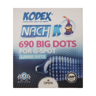 کاندوم کدکس مدل Big Dots بسته 3 عددی