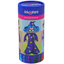 ماژیک 12 رنگ اسکول فنس مدل استوانه ای پازلی کد 92412