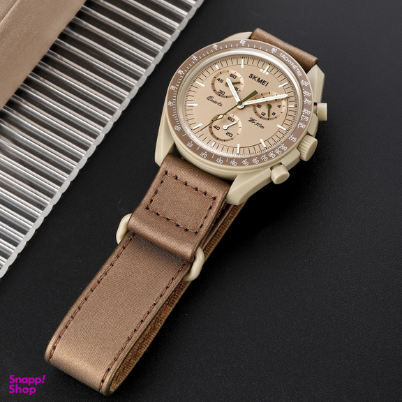 ساعت مچی اسکمی مدل 1982 رنگ خاکی