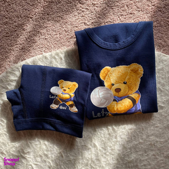 ست زیرپوش و شورت پسرانه مدل تدی