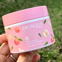 ماسک و اسکراب صورت بایوآکوا مدل هلو وزن 140 گرم
