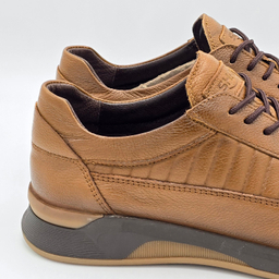 کفش راحتی مردانه شمس کد 08754 رنگ قهوه‌ای