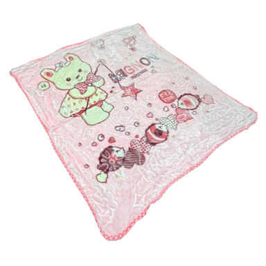 پتو کودک و نوزاد مدل خانم خرسی سایز 120×100 سانتی متر