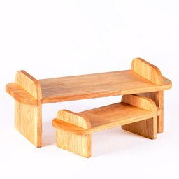 استند چوبی دکوری پایه گرد مدل پست