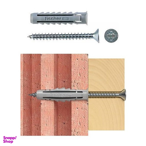 رول پلاک و پیچ فیشر مدل SX6-518955 بسته 400 عددی
