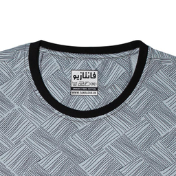 تیشرت آستین کوتاه مردانه فانتازیو مدل ژئومتریک رنگ آبی