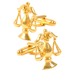 دکمه سردست مردانه زرکات طرح ترازو عدالت مدل C133