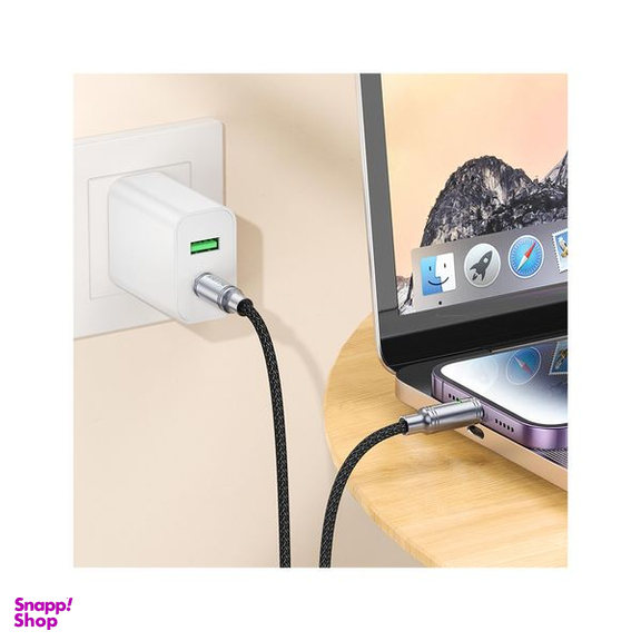 کابل تبدیل USB-C به لایتنینگ بروفون مدل BU40 27W طول 1.2 متر