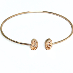 بنگل طلا 18 عیار دخترانه مدل طرح بال فرشته