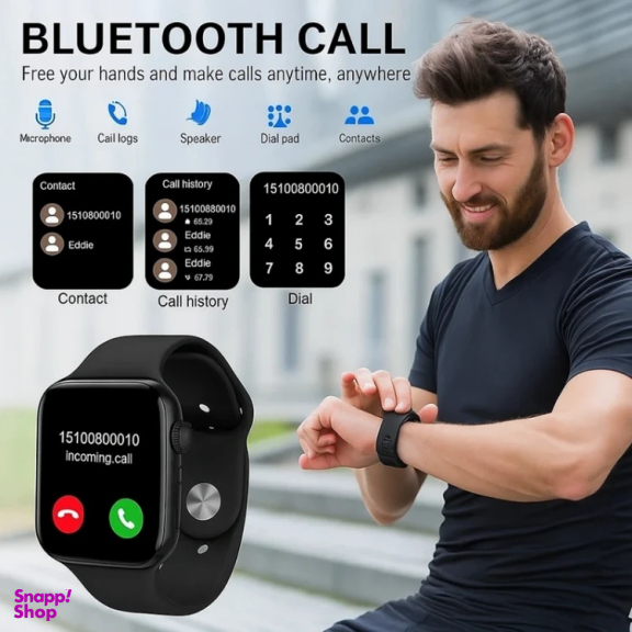 ساعت هوشمند و ایرفون بلوتوثی ویسمی مدل WISME-M3 49mm