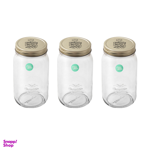 بانکه میس گلس مدل بیدمشک گلد سایز 2 بسته 3 عددی