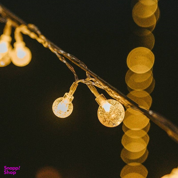 ريسه روشنايی سولار شارژی نیچرهایک مدل Solar String Lights کد DQ027 طول 20 متر 100 لامپ