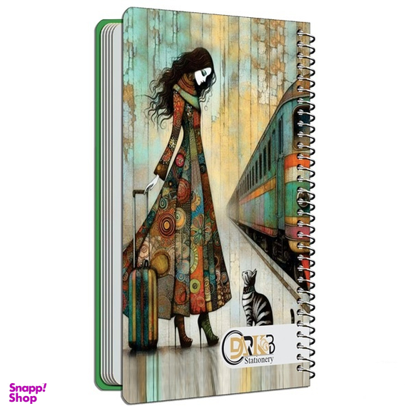 دفترچه یادداشت سیمی 80 برگ دارکوب مدل رویا کد 124/۵