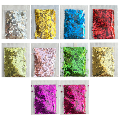 پولک طرح ستاره مجموعه 10 عددی