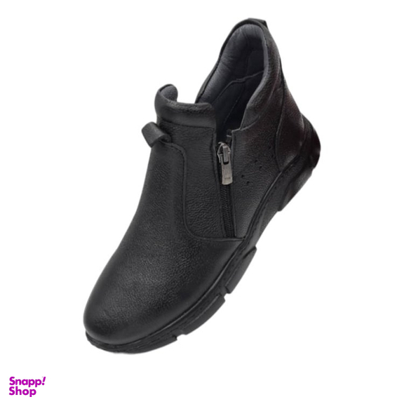 کفش طبی زنانه چرم ریباری مدل R30 رنگ مشکی