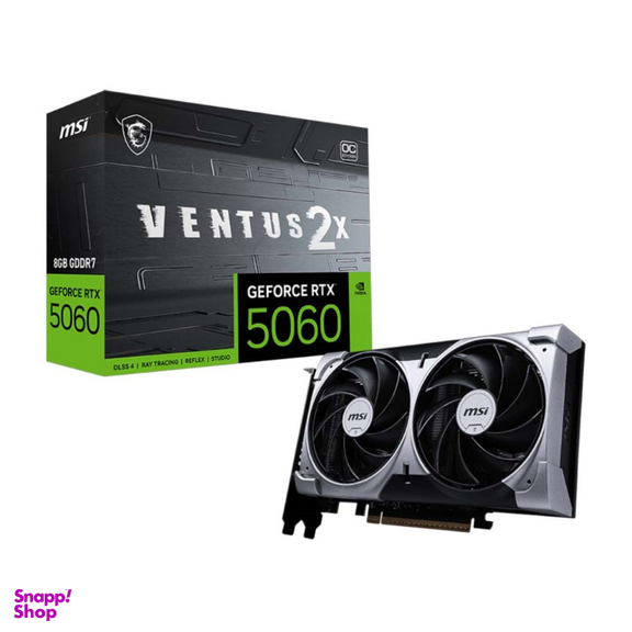 کارت گرافیک مخصوص بازی ام اس آی مدل GeForce RTX 5060 VENTUS 2X OC 8G GDDR7