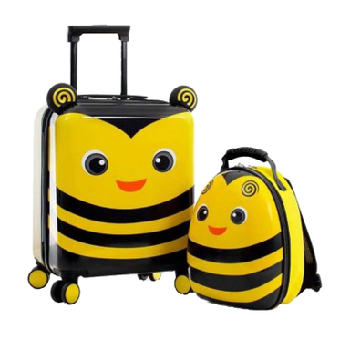 ست چمدان و کوله پشتی کودک هیس مدل TRAVEL TOTS BUMBLE BEE