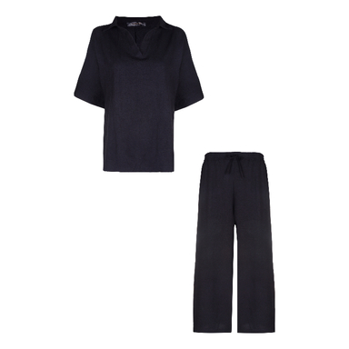 ست بلوز و شلوار زنانه لوینت مدل Nika کد 0056 رنگ مشکی