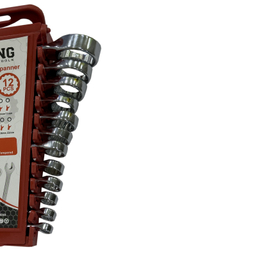 آچار یکسر تخت و یکسر رینگی استرانگ مدل SMT-STRONG-12PCS-22MM مجموعه 12 عددی