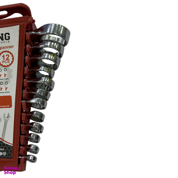 آچار یکسر تخت و یکسر رینگی استرانگ مدل SMT-STRONG-12PCS-22MM مجموعه 12 عددی