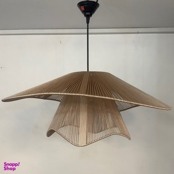 لوستر نورهام مدل مکرومه کنفی دو تکه دفرمه