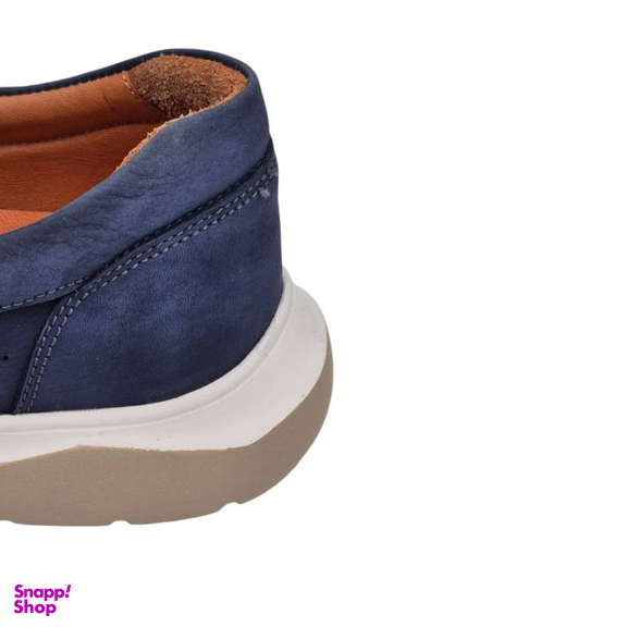 کفش طبی مردانه چرم ریباری مدل P1 رنگ آبی