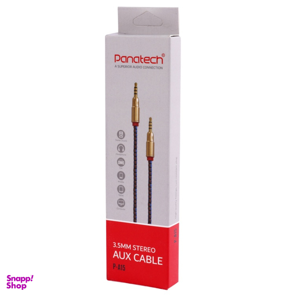 کابل کنفی صوتی Jack 3.5mm پاناتک مدل AUX Cable طول 1.5 متر