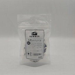 پیچ ام دی اف هامر مدل 4x25mm بسته 100 عددی