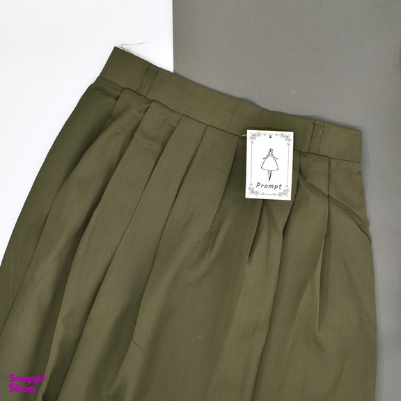 دامن پلیسه دار زنانه مدل آیسن کد M5181 رنگ سبز سدری