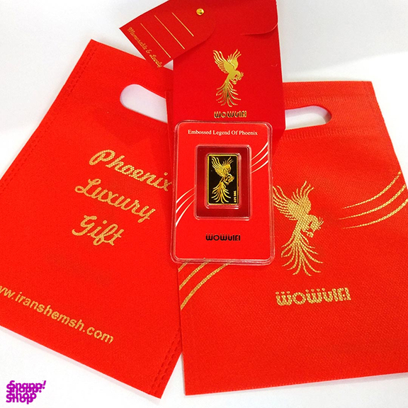 شمش طلا 24 عیار ایران شمش طرح سیمرغ کد 1