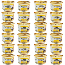 کنسرو گربه گورمت گلد پته طعم بوقلمون وزن 85 گرم بسته 24 عددی