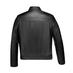 کت پسرانه نوین چرم مدل هایکا کد MNT5756 رنگ مشکی