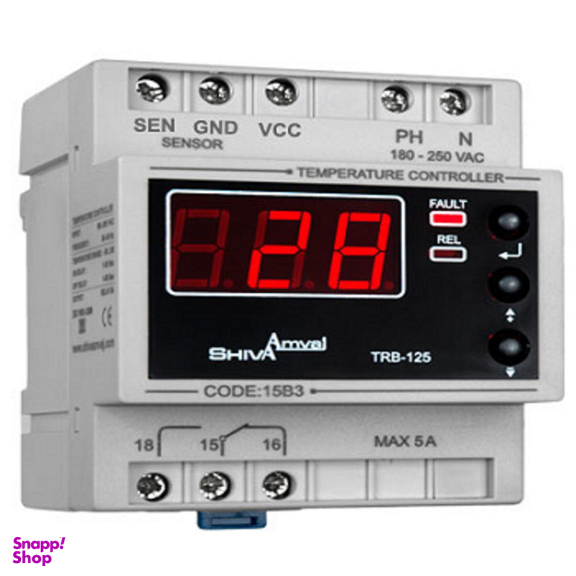 ترموستات کنترلر دما شیوا امواج مدل TRB-125D کد 15B3 بسته 3 عددی