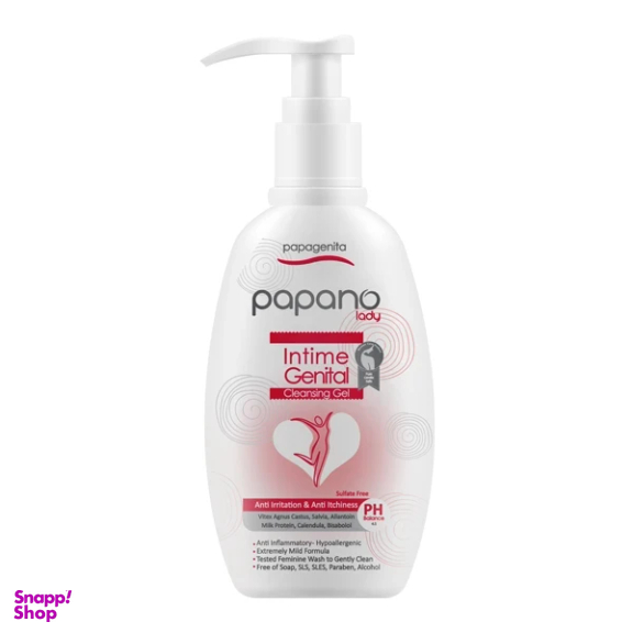 ژل بهداشتی بانوان پاپانو لیدی مدل Very Soft حجم 200 میلی لیتر