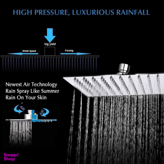 سردوش حمام پاپیروس مدل استیل قهرمان UP