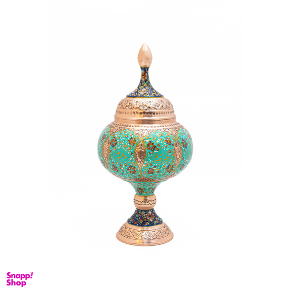 شکلات خوری مسی قلم زنی نقاشی طرح تذهیب کد 6969