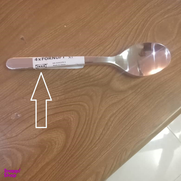 قاشق غذاخوری ایکیا مدل 489 مجموعه 4 عددی