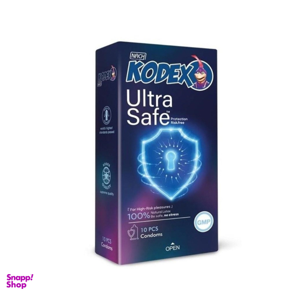 کاندوم کدکس مدل اولترا سیف بسته 10 عددی