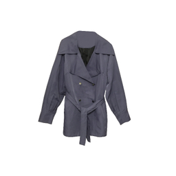 بارانی زنانه کد 6600 رنگ آبی تیره