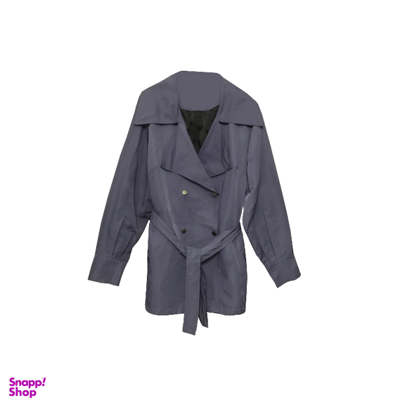 بارانی زنانه کد 6600 رنگ آبی تیره