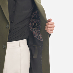 پالتو مردانه مدل فوتر یقه بلیزر 1-1 رنگ سبز