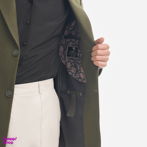 پالتو مردانه مدل فوتر یقه بلیزر 1-1 رنگ سبز