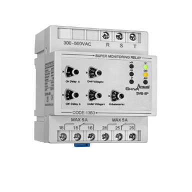 رله سوپر کنترل فاز شیوا امواج مدل SMB-5P کد 13B3 بسته 24 عددی
