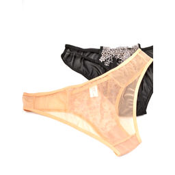 ست شورت و سوتین توری فنردار تیریتی (TRT) کد 119 رنگ نارنجی